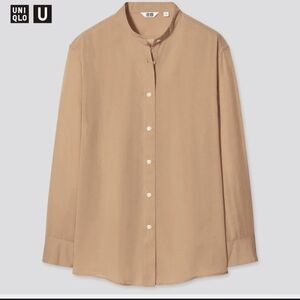 Lemaire x UNIQLO  Sheer Band Collar Long Sleeve Shirt